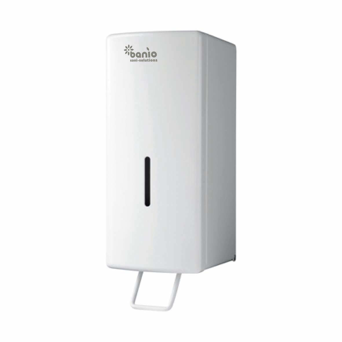 distributeur de savon Banio BASIC S en acier blanc