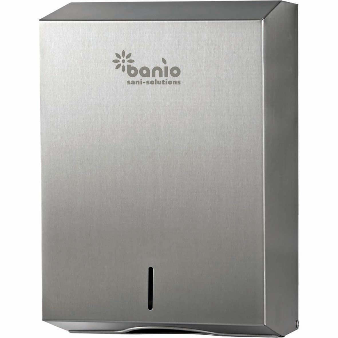 Distributeur d'essuie-mains Banio BASIC E en acier inoxydable L