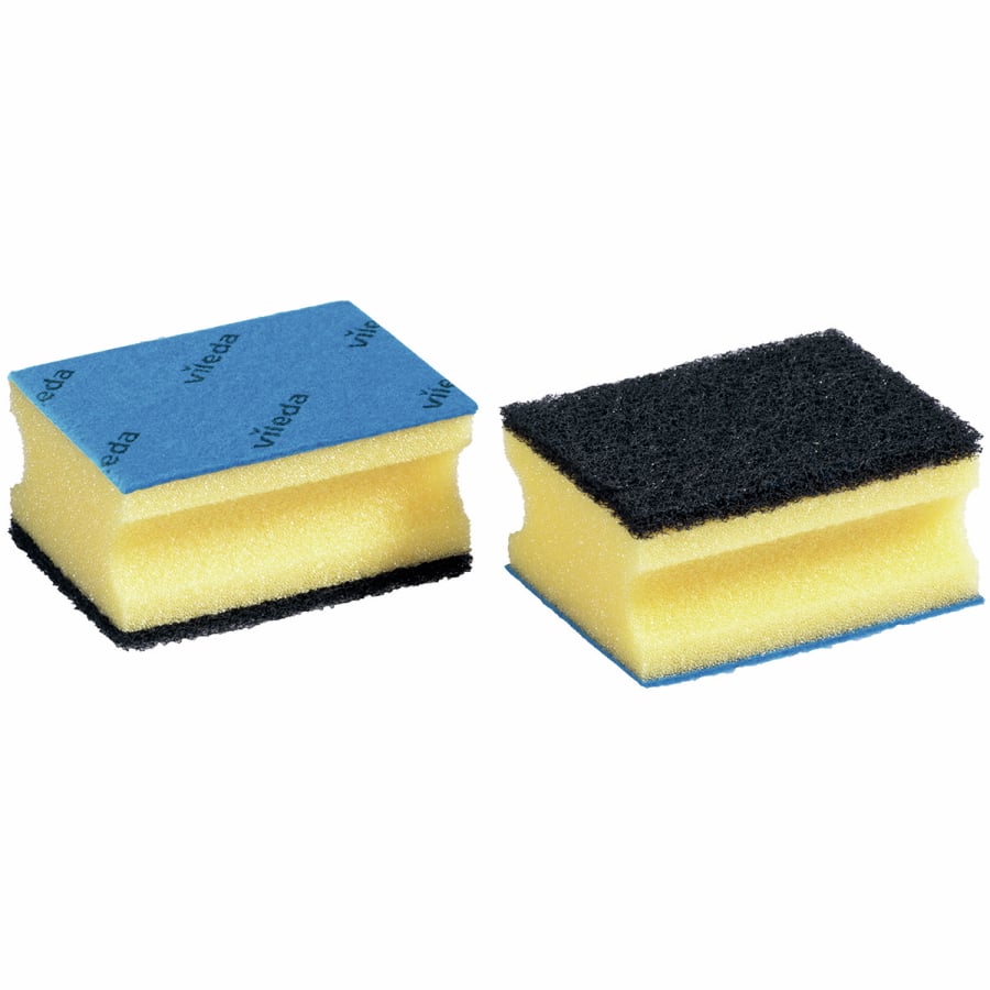Lot de 9 éponges à récurer Vileda Glitzi Plus avec agents antibactériens