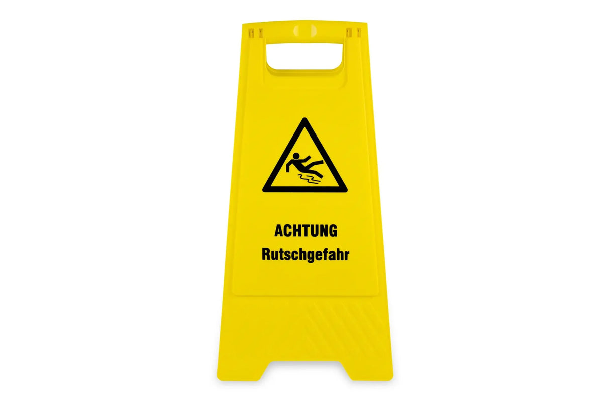 Panneau d'avertissement « Attention : Surface glissante »