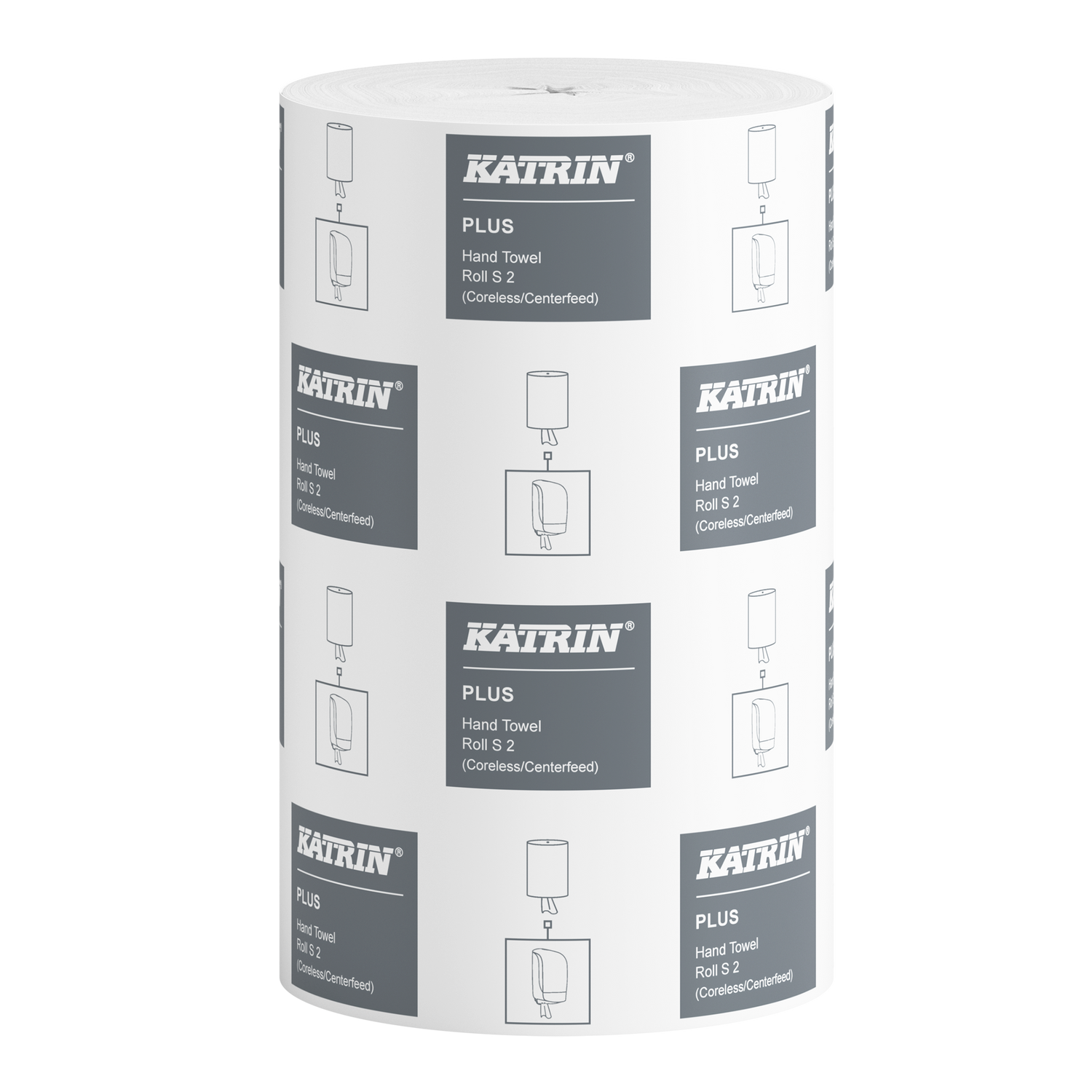Rouleau d'essuie-tout Katrin Plus Centerfeed S60, 2 plis, 60 m, blanc