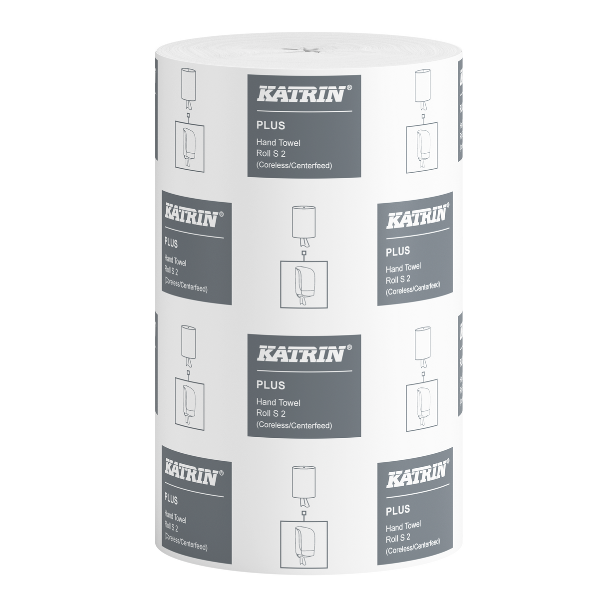 Rouleau d'essuie-tout Katrin Plus Centerfeed S60, 2 plis, 60 m, blanc