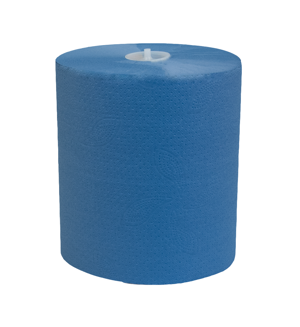 Rouleau d'essuie-tout Katrin System M 580, 2 plis, 130 m, bleu
