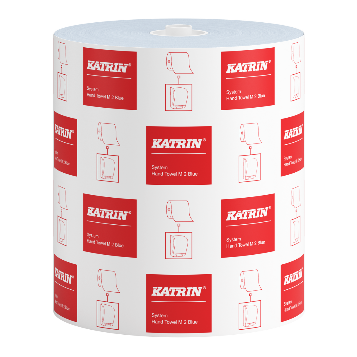 Rouleau d'essuie-tout Katrin System M 580, 2 plis, 130 m, bleu