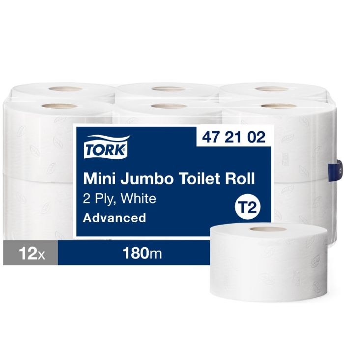 Papier toilette Tork 472102 Advanced T2 Mini Jumbo