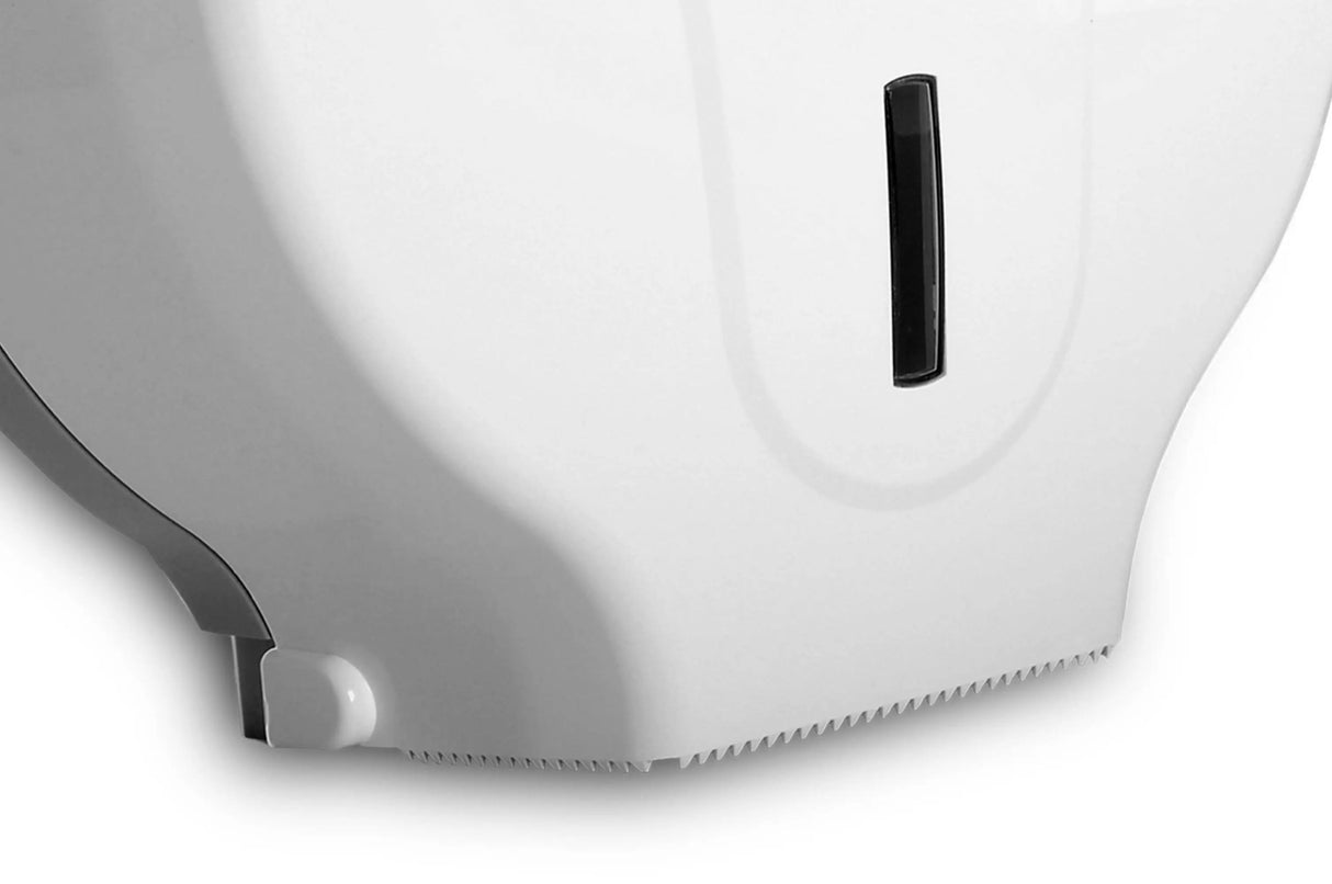 Distributeur de papier toilette SemyTop pour rouleaux jumbo jusqu'à 25 cm, blanc