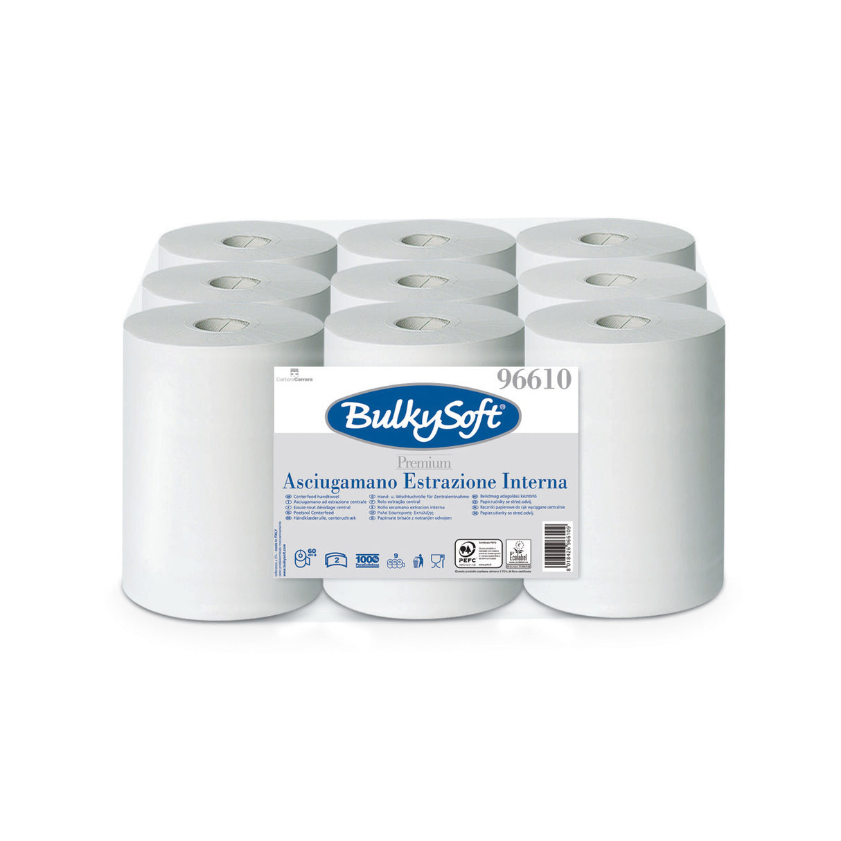 Rouleau de nettoyage mini BulkySoft Excellence, 2 plis, 60 m
