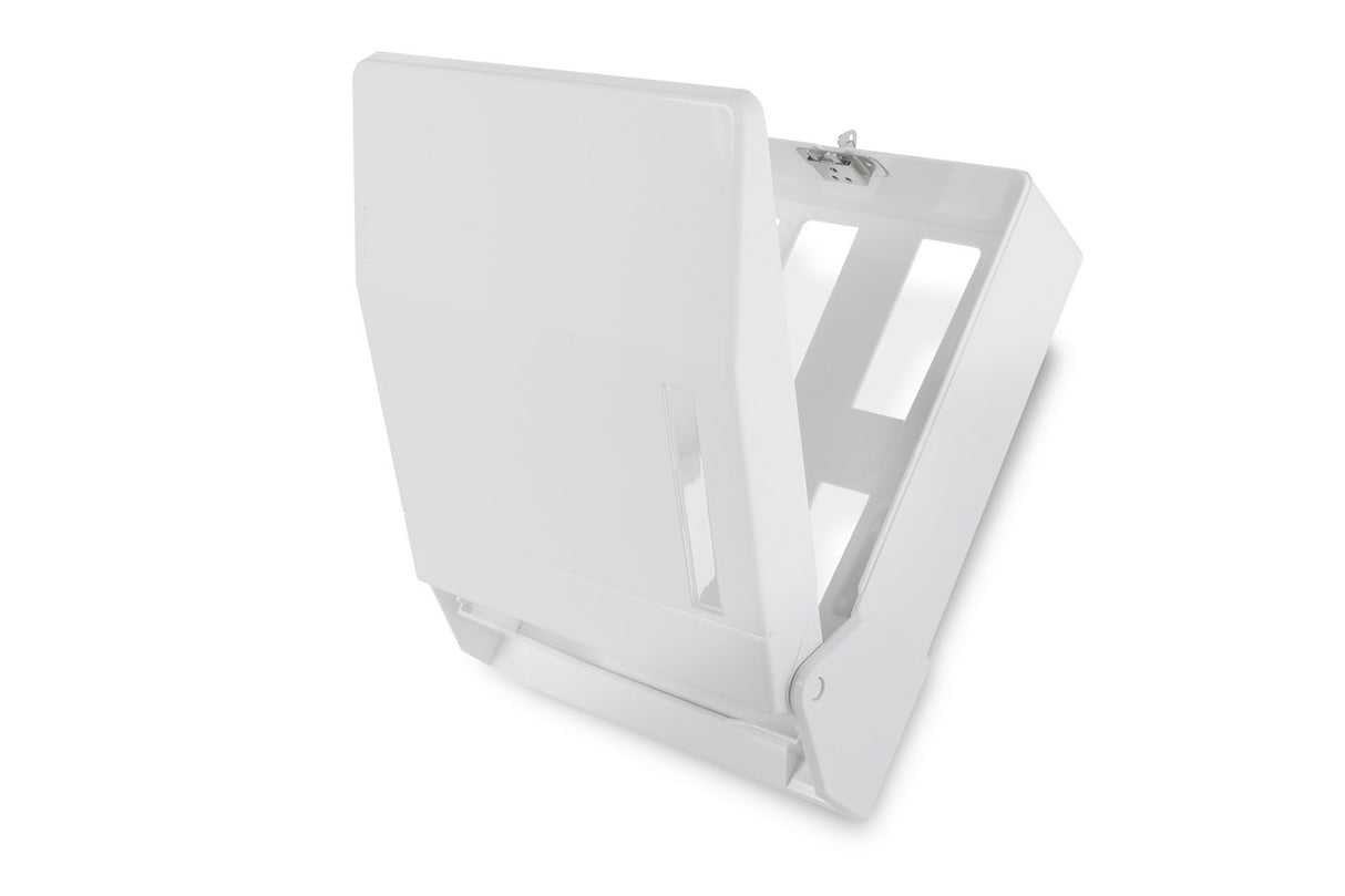 Distributeur de papier essuie-tout pliable et humoristique, en plastique, pour 600 feuilles, pliage en V/C, blanc