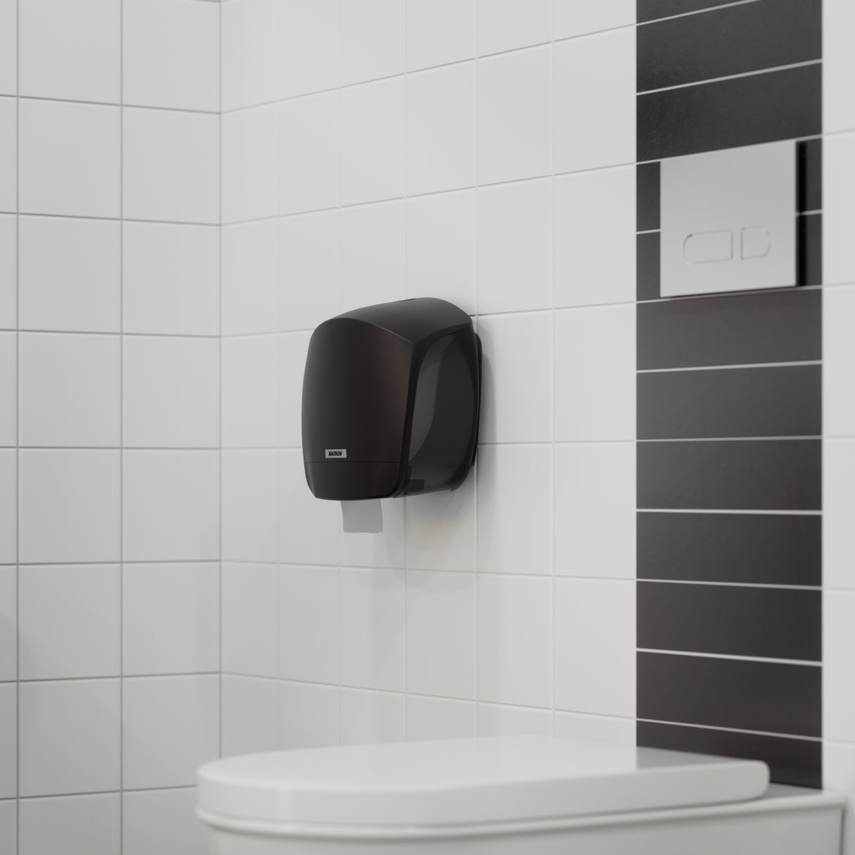 Distributeur de papier toilette géant Katrin L, pour rouleaux jumbo