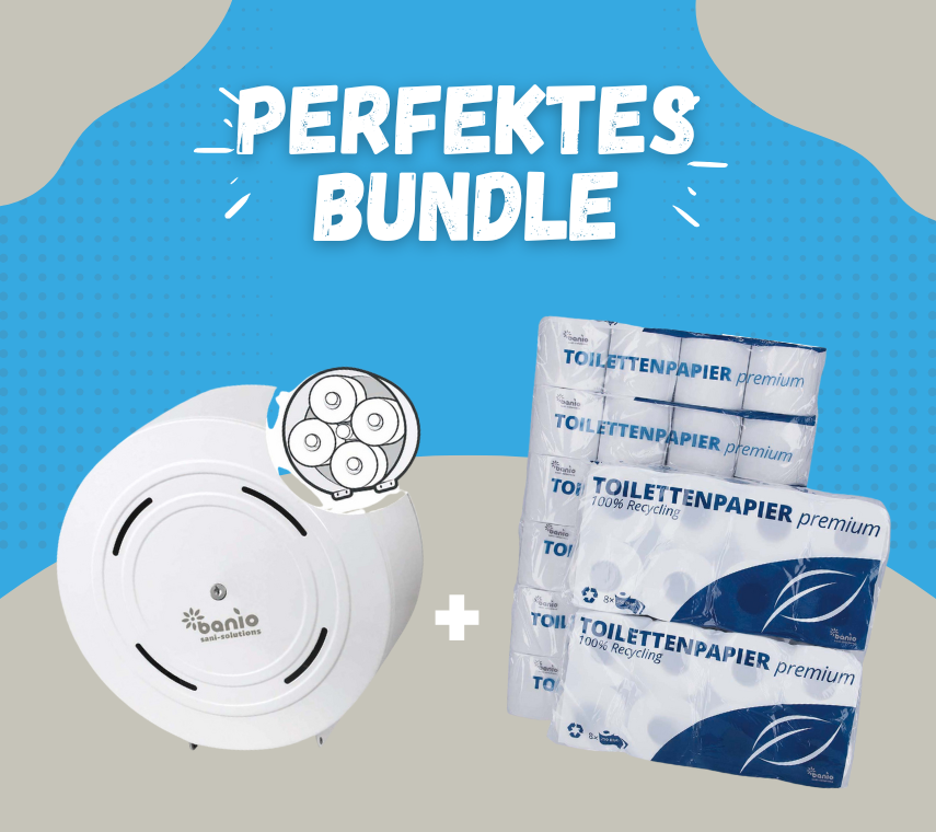 Distributeur Quattro + 60 rouleaux de papier toilette