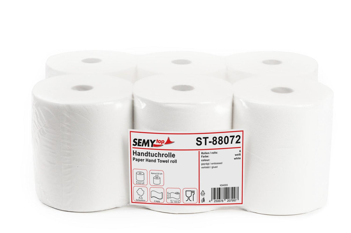 Rouleau de serviette SemyTop, 2 plis, 130 m