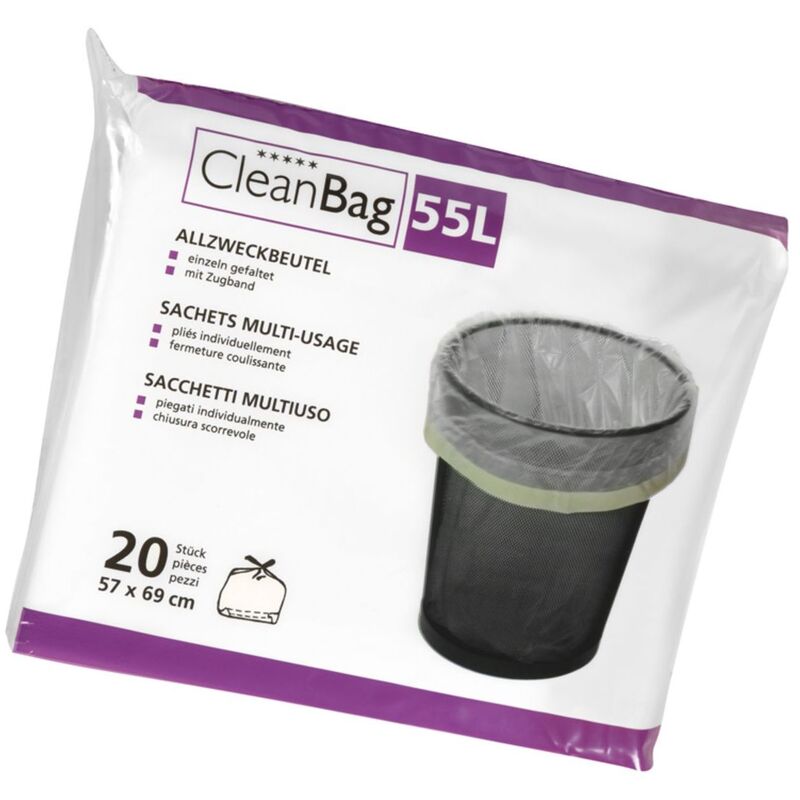 Sacs CleanBag multi-usages 55 litres