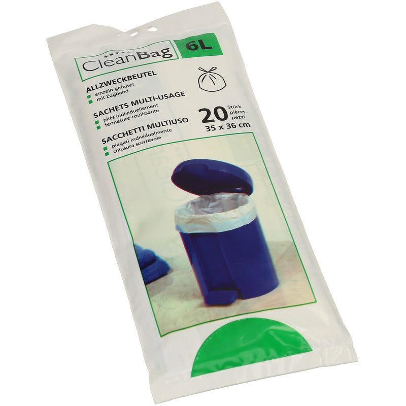 Sacs CleanBag multi-usages 6 litres