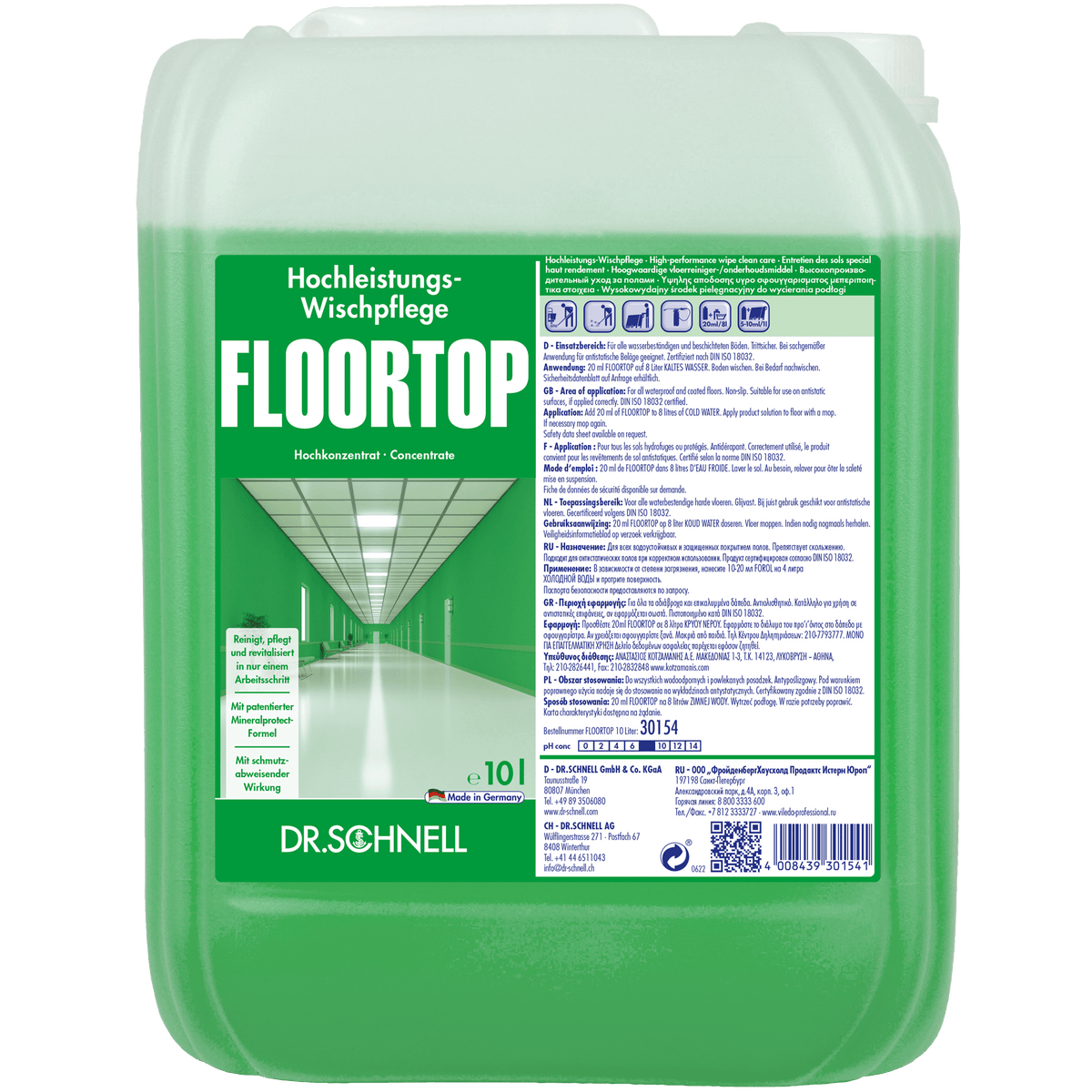 Dr. Schnell FLOORTOP Hochleistungs - Wischpflege - Hygienico