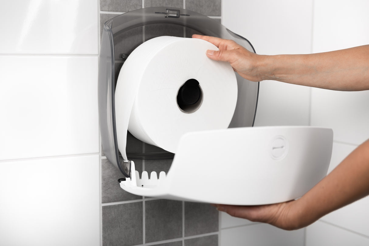 Distributeur de papier toilette géant Katrin L, pour rouleaux jumbo