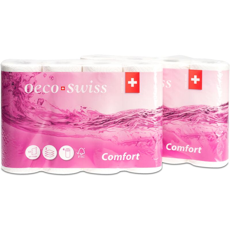 Papier ménager suisse Oeco Comfort, 3 plis