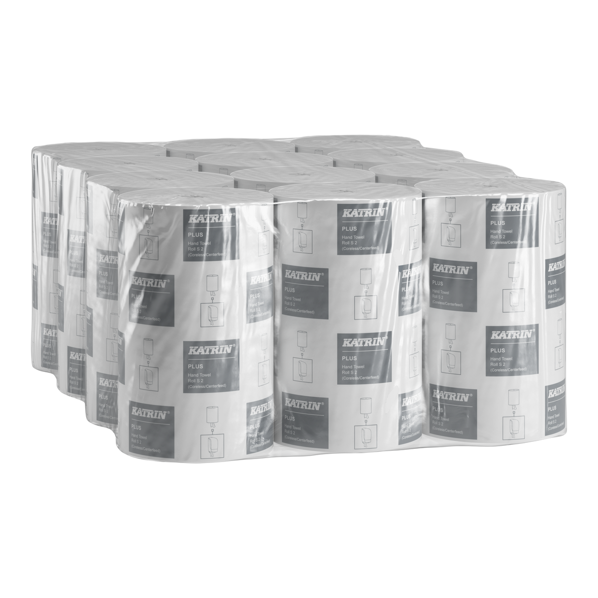 Katrin Plus Centerfeed S60 Papierhandtuchrolle 2-lagig 60m weiss