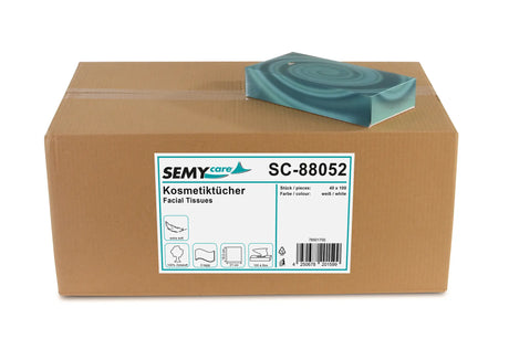 SemyCare Kosmetiktücher, 2-lagig, 100er Box