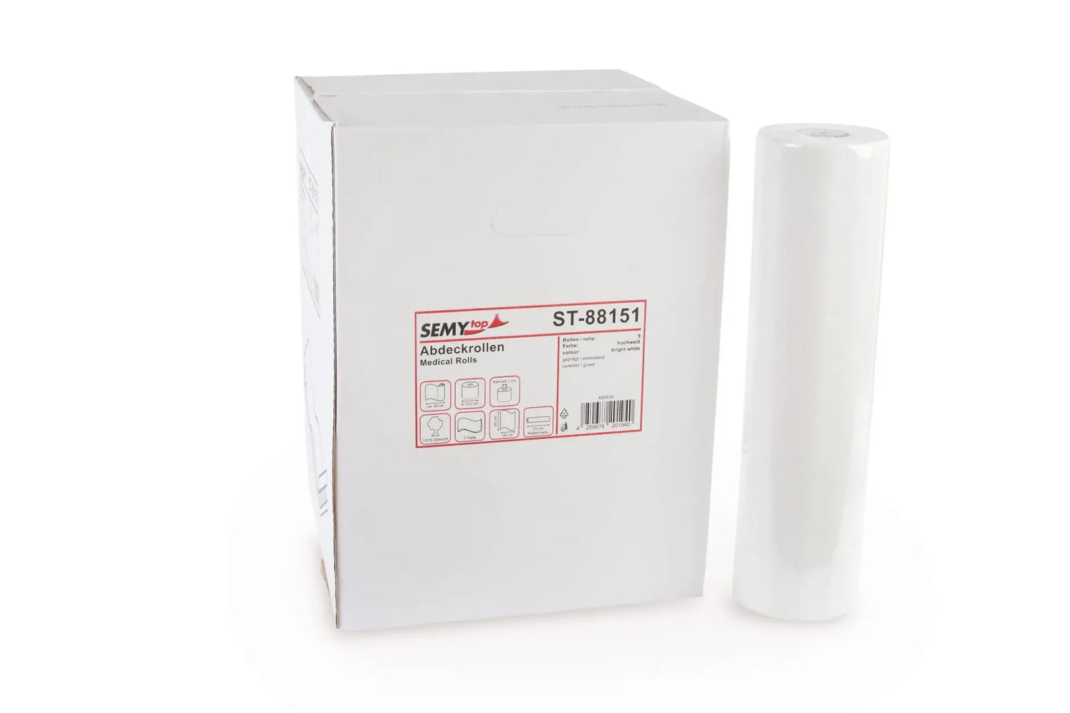 Ärzterollen 45 m x 50 cm, 2-lagig, Zellstoff