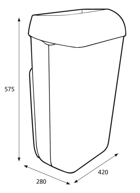 Katrin Abfallbehälter 50 l mit Abdeckung