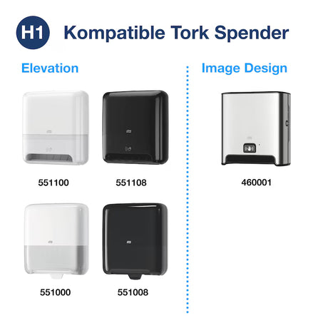 Tork 290099 | Matic Papierhandtuchrollen Advanced H1, Natural, 150 m, 2-lagig