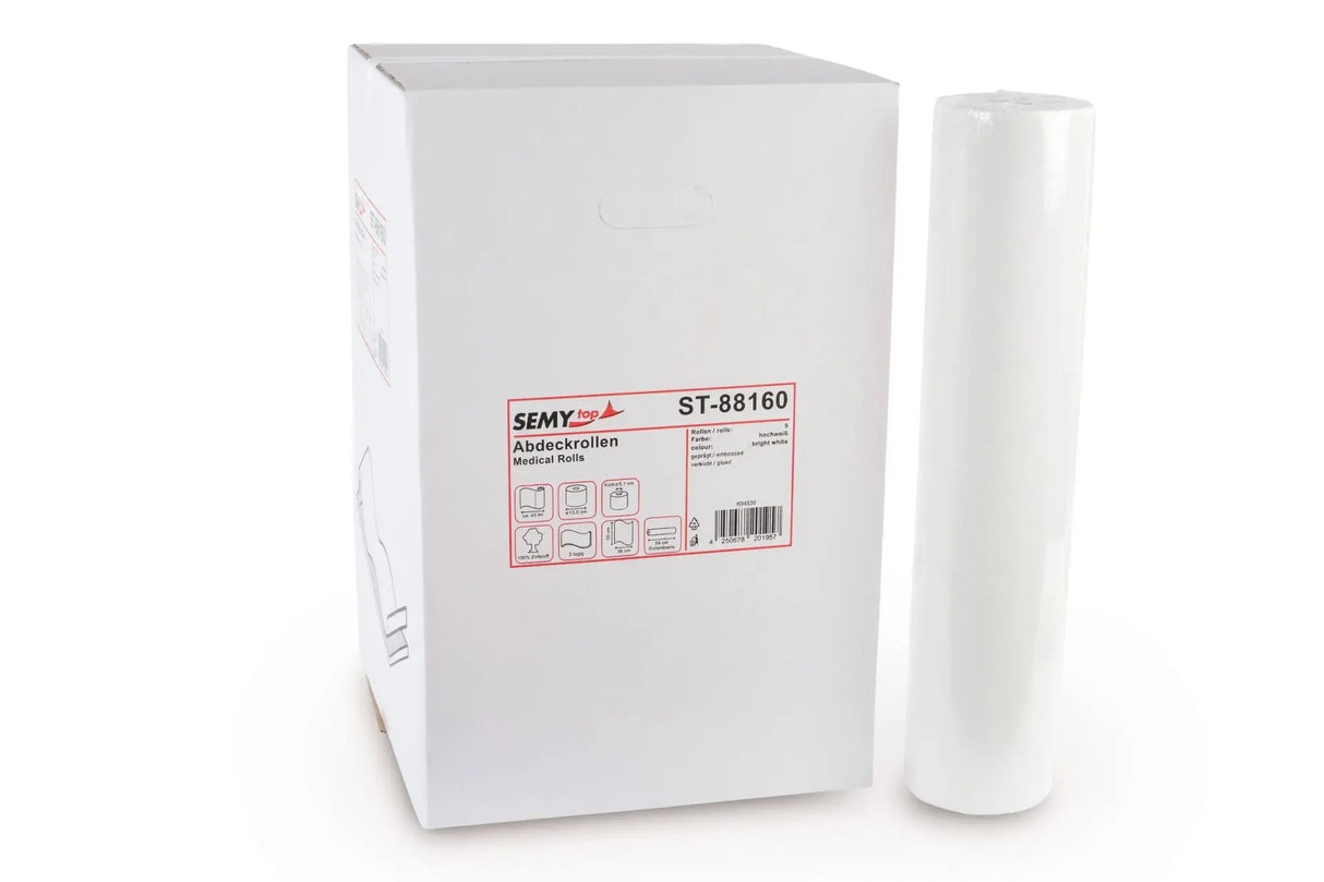 Ärzterollen 45 m x 59 cm, 2 - lagig, Zellstoff - Hygienico