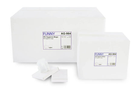 Funny Hygienebeutel in Kartonbox, HDPE - Hygienico