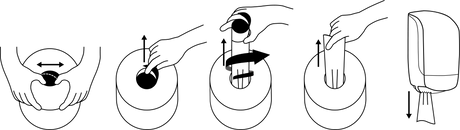 Katrin 55227 | Centerfeed Mehrzweck - Handtuchrolle M, 180 m, 600 Blatt, 2 - lagig - Hygienico