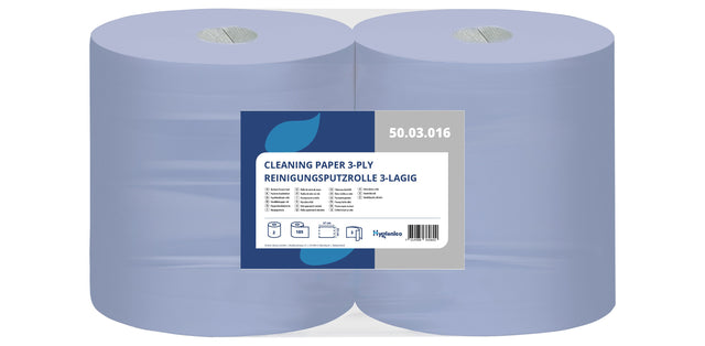 Putzpapierrolle 185 m x 28 cm, 3 - lagig, Recycling - Hygienico