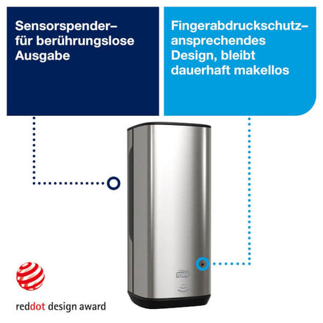 Tork 460009 | Sensor Seifen- und Händedesinfektion Spender S4, Edelstahl