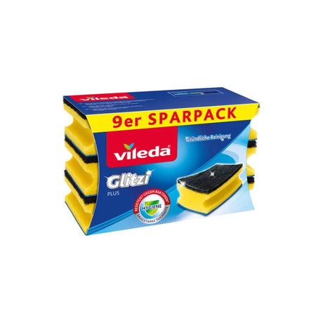 Vileda Glitzi Plus Topfreiniger 9er Multipack mit Antibac - Hygienico