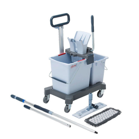 Vileda Professional UltraSpeed Pro Doppelfahreimer Ready - to - Go Set, r - MicroSpeed Max - Hygienico