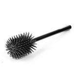 WC - Garnitur schwarz mit grauem Silikonbürstenkopf - Hygienico